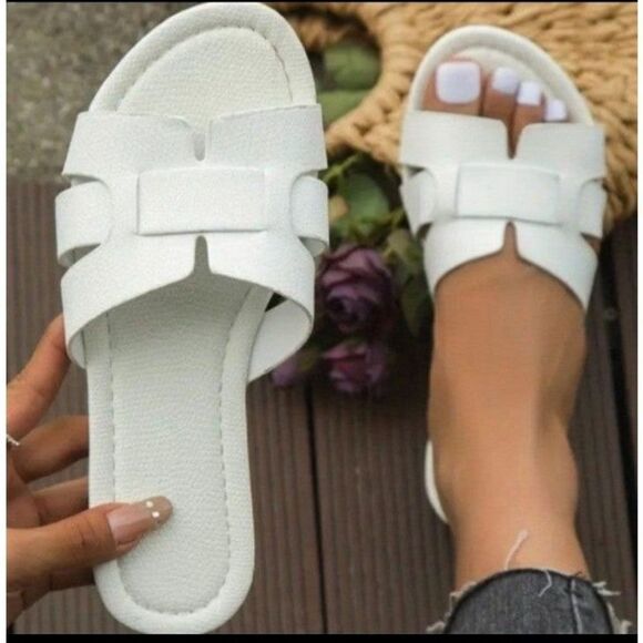 Women's non-slip flat sandal slide - Picture 3 of 3